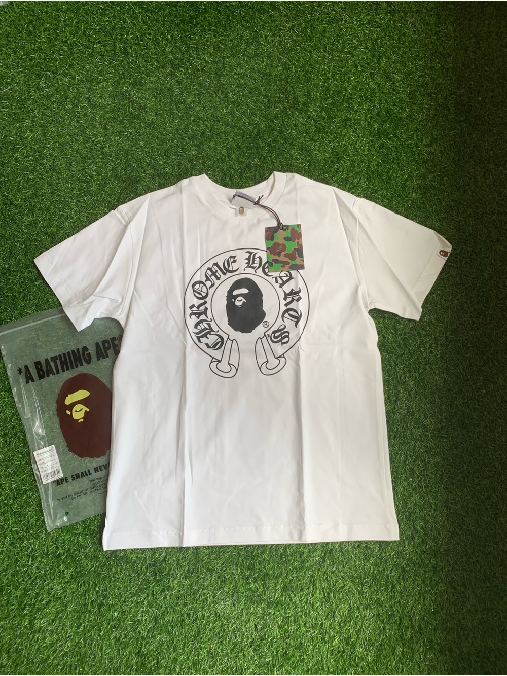 White Chrome X Bape Shirt